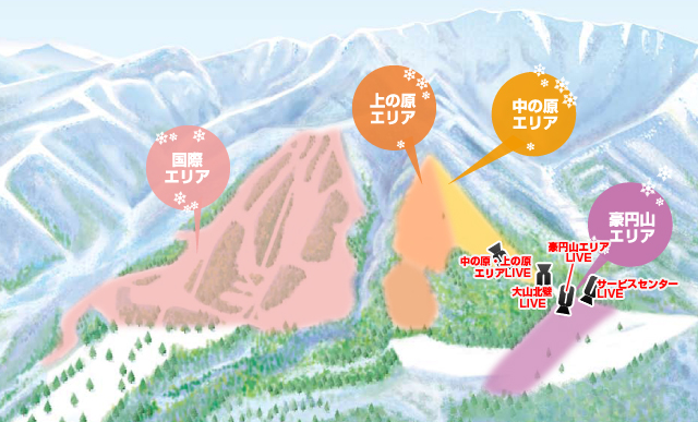 大山ホワイトリゾートライブカメラ一覧