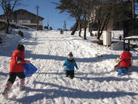 初めての雪遊び！