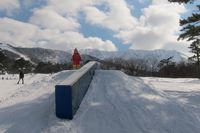 レールと大山と私。