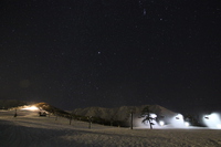 星空と大山