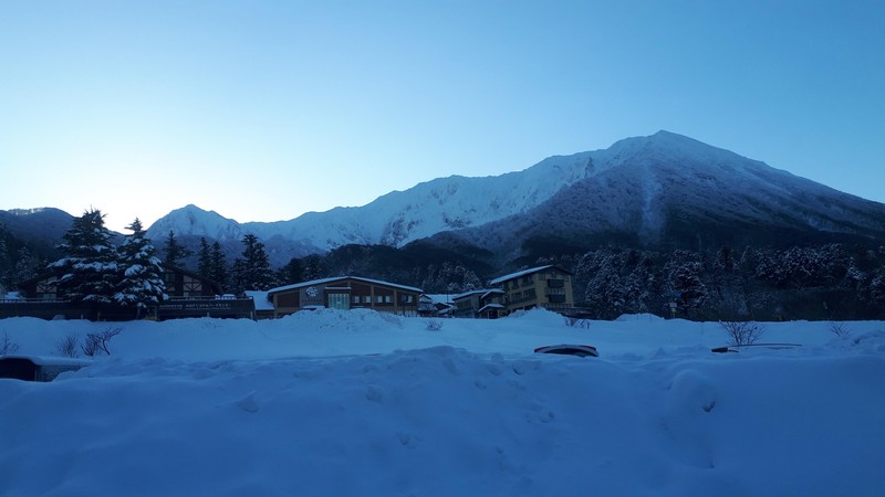 朝の大山
