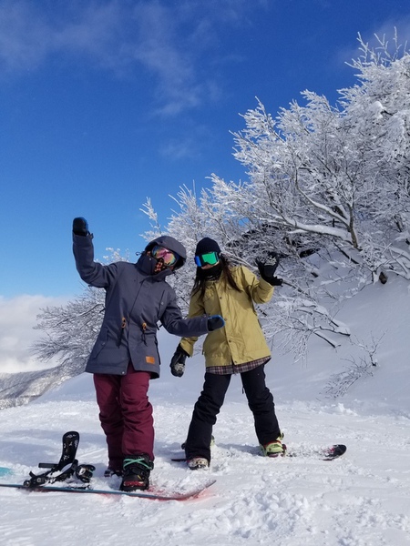 青空と樹氷と私