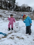 初めての雪遊び